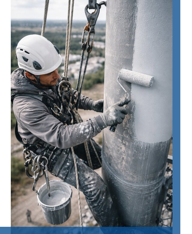 Покраска мачт связи под ключ в Белой Калитве от 882 р. | ВЫСОТНИК-Бкл