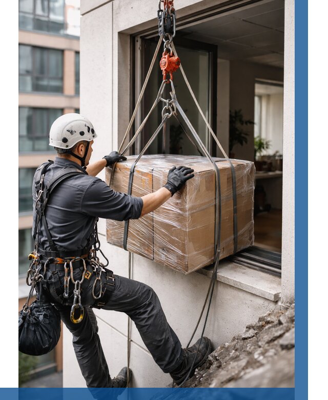 Подъем груза через окно в Белой Калитве от 4667 р. | ВЫСОТНИК-Бкл