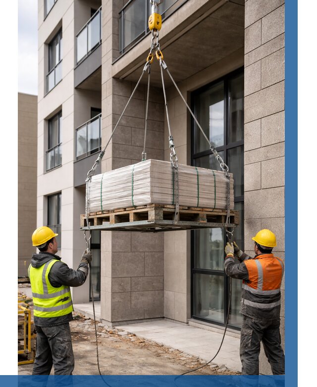 Подъем керамогранита на этаж в Белой Калитве от 3630 р. | ВЫСОТНИК-Бкл