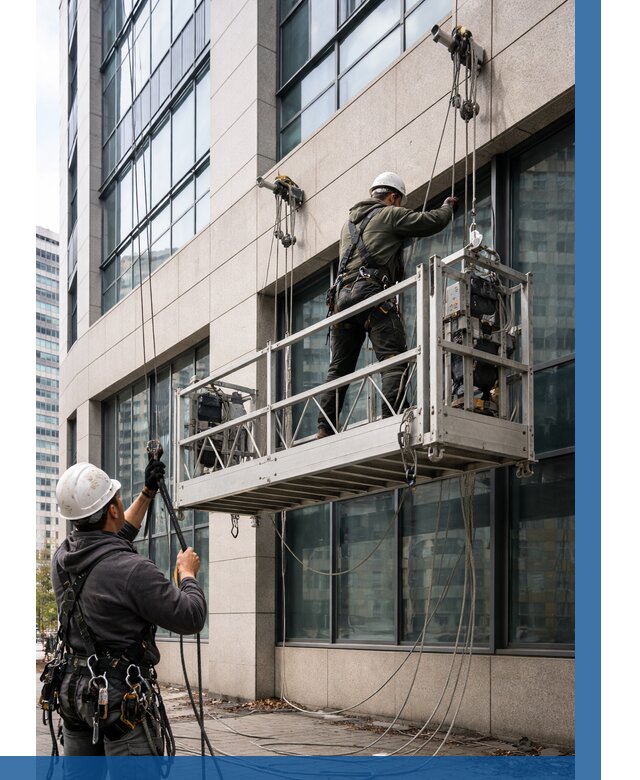 Монтаж и подъем фасадной люльки в Белой Калитве от 12445 р. | ВЫСОТНИК-Бкл