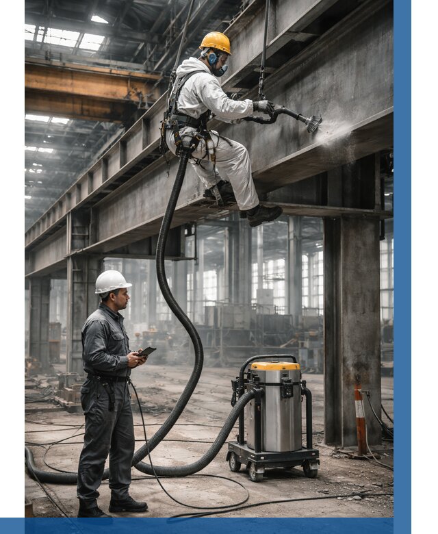 Обеспыливание конструкций в цехе в Белой Калитве от 4356 р. | ВЫСОТНИК-Бкл