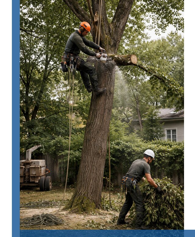 Кронирование деревьев в Белой Калитве, безопасная высотная обрезка