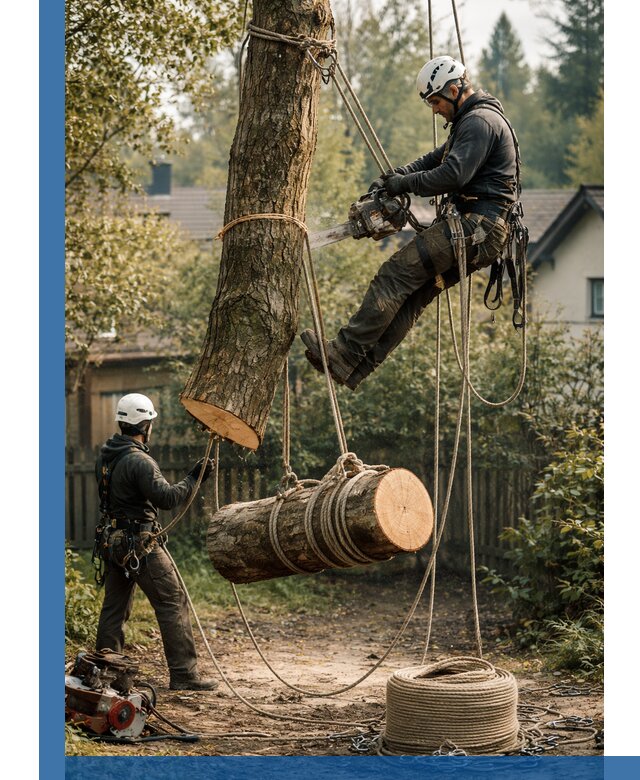 Валка деревьев частями в Белой Калитве, безопасно и аккуратно