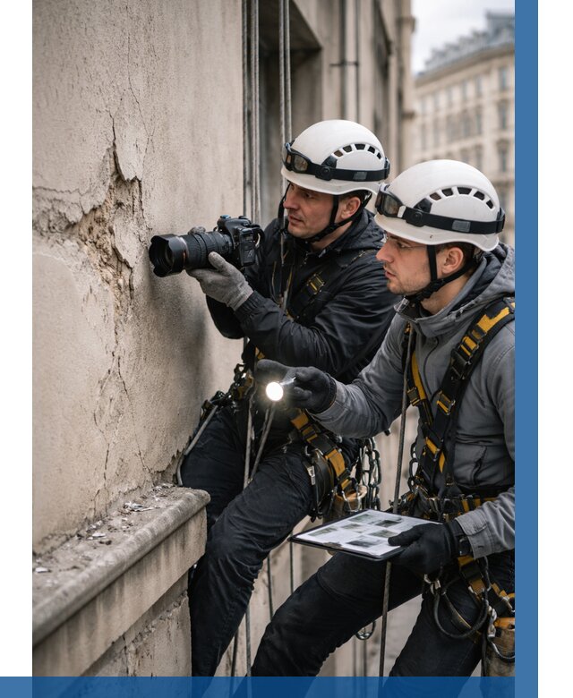 Фотофиксация дефектов фасада в Белой Калитве от 4667 р. | ВЫСОТНИК-Бкл