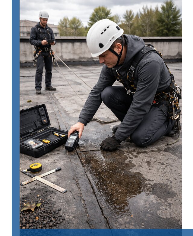 Обследование кровли на протечки и выявление дефектов в Белой Калитве