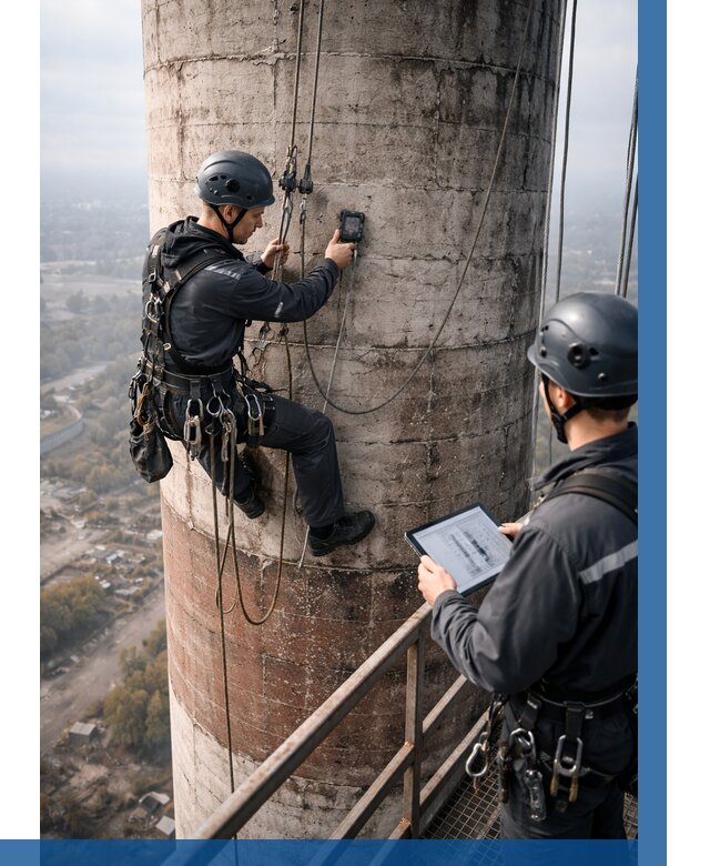 Обследование дымовой трубы в Белой Калитве от 8297 р. | ВЫСОТНИК-Бкл